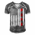 Mens Fathers Day Best Dad Ever Usa American Flag Men's Short Sleeve V-neck 3D Print Retro Tshirt Grey