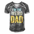 Mens Having A Weird Dad Builds Character Im The Weird Dad Men's Short Sleeve V-neck 3D Print Retro Tshirt Grey