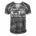 Mens If Zombies Chase Us Im Tripping You Funny Graphic Novelty Halloween T Shirt 173 Trendi Men's Short Sleeve V-neck 3D Print Retro Tshirt Grey