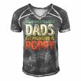 Mens Only The Greatest Dads Get Promoted To Poppy Men's Short Sleeve V-neck 3D Print Retro Tshirt Grey