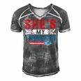 Mens Shes My Firecracker Funny 4Th July Matching Couples For Him Men's Short Sleeve V-neck 3D Print Retro Tshirt Grey