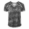 Meow Cat Shirt Meow Kitty Funny Cats Mom And Cat Dad 238 Trending Shirt Men's Short Sleeve V-neck 3D Print Retro Tshirt Grey