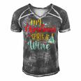 My Christmas Spirit Is Wine Funny 555 Shirt Men's Short Sleeve V-neck 3D Print Retro Tshirt Grey