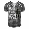 My Son Is Soldier Proud Military Dad 709 Shirt Men's Short Sleeve V-neck 3D Print Retro Tshirt Grey