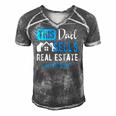 Real Estate Agent Men Dad Funny Realtor Gift Raglan Baseball Men's Short Sleeve V-neck 3D Print Retro Tshirt Grey