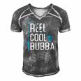 Reel Cool Bubba Fishing Fathers Day Gift Fisherman Bubba Men's Short Sleeve V-neck 3D Print Retro Tshirt Grey
