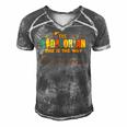 The Dadalorian Funny Like A Dad Just Way Cooler Fathers Day Men's Short Sleeve V-neck 3D Print Retro Tshirt Grey