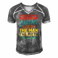 The Pontoon Captain Dad The Man Myth Happy Fathers Day Men's Short Sleeve V-neck 3D Print Retro Tshirt Grey The Pontoon Captain Dad The Man Myth Happy Fathers Day Men's Short Sleeve V-neck 3D Print Retro Tshirt Grey