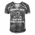 This 2020 Retirement Funny Garden 556 Shirt Men's Short Sleeve V-neck 3D Print Retro Tshirt Grey