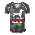 This Is My Christmas Pajama 875 Shirt Men's Short Sleeve V-neck 3D Print Retro Tshirt Grey