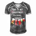 This Is My Christmas Pajama 876 Shirt Men's Short Sleeve V-neck 3D Print Retro Tshirt Grey