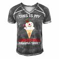 This Is My Christmas Pajama 879 Shirt Men's Short Sleeve V-neck 3D Print Retro Tshirt Grey