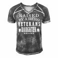 Veteran Veterans Day Raised By A Hero Veterans Daughter For Women Proud Child Of Usa Army Militar 2 Navy Soldier Army Military Men's Short Sleeve V-neck 3D Print Retro Tshirt Grey