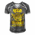 Veteran Veterans Day Usa Veteran We Care You Always 637 Navy Soldier Army Military Men's Short Sleeve V-neck 3D Print Retro Tshirt Grey