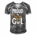 Vintage Proud New Dad Its A Girl Father Daughter Baby Girl Men's Short Sleeve V-neck 3D Print Retro Tshirt Grey