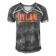 Vintage Retro Bob Dylan&X27S Underline Fans Art Men Women Men's Short Sleeve V-neck 3D Print Retro Tshirt Grey