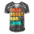 Vintage Retro Fathers Day Outfit Dada Daddy Dad Bruh 8 Shirt Men's Short Sleeve V-neck 3D Print Retro Tshirt Grey