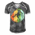 Vintage Retro Rock Climber 177 Shirt Men's Short Sleeve V-neck 3D Print Retro Tshirt Grey