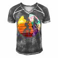 Vintage Retro Rock Climber 179 Shirt Men's Short Sleeve V-neck 3D Print Retro Tshirt Grey