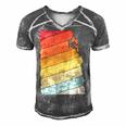 Vintage Retro Rock Climber 180 Shirt Men's Short Sleeve V-neck 3D Print Retro Tshirt Grey