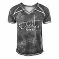 Womens Im A Daddys Girl - Christian Gifts - Funny Faith Based V-Neck Men's Short Sleeve V-neck 3D Print Retro Tshirt Grey