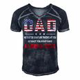 At Least You Dont Have A Liberal Child American Flag Men's Short Sleeve V-neck 3D Print Retro Tshirt Navy Blue
