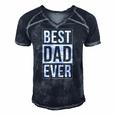 Best Dad Ever Mm0016 Men's Short Sleeve V-neck 3D Print Retro Tshirt Navy Blue
