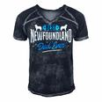 Best Newfoundland Dad Ever - Newfoundland Lover Newfie Owner Men's Short Sleeve V-neck 3D Print Retro Tshirt Navy Blue