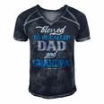 Blessed To Be Called Dad And Grandpa Funny Fathers Day Idea Men's Short Sleeve V-neck 3D Print Retro Tshirt Navy Blue Blessed To Be Called Dad And Grandpa Funny Fathers Day Idea Men's Short Sleeve V-neck 3D Print Retro Tshirt Navy Blue