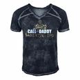 Call Of Daddy Parenting Ops Gamer Dads Funny Fathers Day Men's Short Sleeve V-neck 3D Print Retro Tshirt Navy Blue