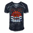 Car Guys Make The Best Dads Fathers Day Gift Men's Short Sleeve V-neck 3D Print Retro Tshirt Navy Blue