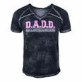Daughter Dads Against Daughters Dating - Dad Men's Short Sleeve V-neck 3D Print Retro Tshirt Navy Blue