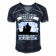 Father Grandpa Ill Always Be My Daddys Little Girl And He Will Always Be My Herotshir Family Dad Men's Short Sleeve V-neck 3D Print Retro Tshirt Navy Blue