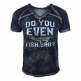 Funny Alligator Gar Fish Saying Freshwater Fishing Gift Men's Short Sleeve V-neck 3D Print Retro Tshirt Navy Blue