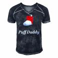 Funny Puff Daddy Asthma Awareness Gift Men's Short Sleeve V-neck 3D Print Retro Tshirt Navy Blue
