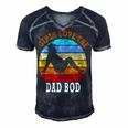 Girls Love The Dad Bod Men's Short Sleeve V-neck 3D Print Retro Tshirt Navy Blue