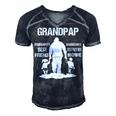 Grandpap Grandpa Gift Grandpap Best Friend Best Partner In Crime Men's Short Sleeve V-neck 3D Print Retro Tshirt Navy Blue