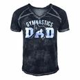 Gymnast Cheer Dad - Gymnastics Dad Men's Short Sleeve V-neck 3D Print Retro Tshirt Navy Blue