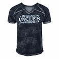 Im Clearly Uncles Favorite Favorite Niece And Nephew Men's Short Sleeve V-neck 3D Print Retro Tshirt Navy Blue
