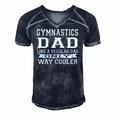 Like A Regular Dad Only Way Cooler Gymnastics Dad Men's Short Sleeve V-neck 3D Print Retro Tshirt Navy Blue