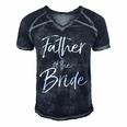 Matching Bridal Party For Family Father Of The Bride Men's Short Sleeve V-neck 3D Print Retro Tshirt Navy Blue