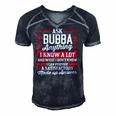 Mens Ask Bubba Anything Funny Bubba Fathers Day Gifts Men's Short Sleeve V-neck 3D Print Retro Tshirt Navy Blue