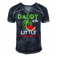 Mens Cute Watermelon Daddy Design Dad For Men Men's Short Sleeve V-neck 3D Print Retro Tshirt Navy Blue
