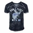 Mens Dont Fluff With Me Tshirt Funny Bunny Rabbit Easter Graphic Novelty Tee 176 Trending Men's Short Sleeve V-neck 3D Print Retro Tshirt Navy Blue