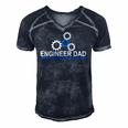 Mens Engineer Dad - Engineering Father Stem Gift For Dads Men's Short Sleeve V-neck 3D Print Retro Tshirt Navy Blue