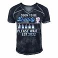 Mens New Dad Shirt Funny Pregnancy Announcement Soon To Be Daddy 277 Trending Shir Men's Short Sleeve V-neck 3D Print Retro Tshirt Navy Blue