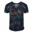 Mens Reel Cool Appa Fishing Fathers Day Men's Short Sleeve V-neck 3D Print Retro Tshirt Navy Blue