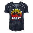 New Level Unlocked Daddy 2021 Up Gonna Be Dad Father Gamer Men's Short Sleeve V-neck 3D Print Retro Tshirt Navy Blue
