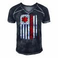 Paramedic Usa America Flag Star Of Life Men's Short Sleeve V-neck 3D Print Retro Tshirt Navy Blue