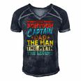 The Pontoon Captain Dad The Man Myth Happy Fathers Day Men's Short Sleeve V-neck 3D Print Retro Tshirt Navy Blue The Pontoon Captain Dad The Man Myth Happy Fathers Day Men's Short Sleeve V-neck 3D Print Retro Tshirt Navy Blue